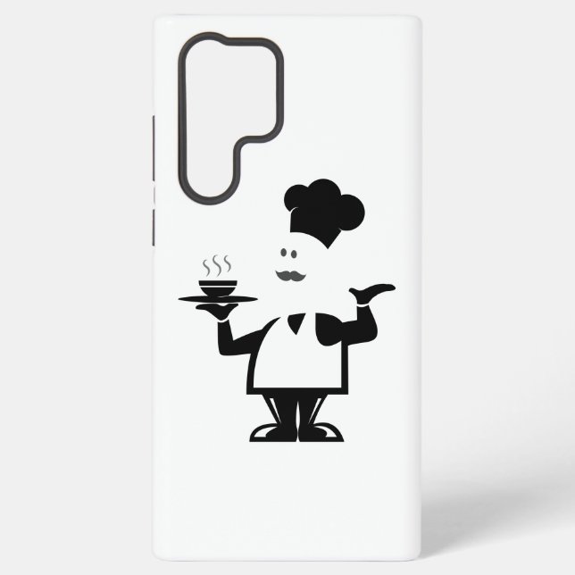 Chef holding a bowl of soup Galaxy S22 Ultra Samsung Galaxy S22 Ultra Case (Back)