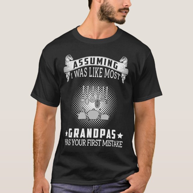 Chef  I'm A Granpa Who Loves Cooking T-Shirt (Front)