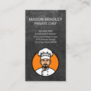 Chef in Attire Logo  Business Card