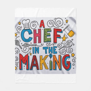 Chef in the making fleece blanket