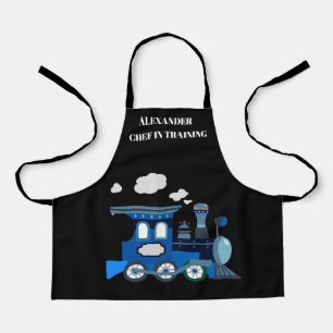 Chef in Training Black and Blue Apron