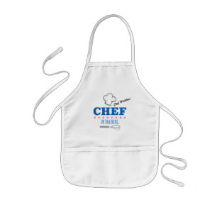Chef in Training Blue Kids Apron