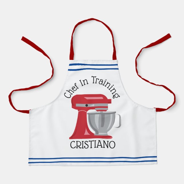 Chef In Training Mixer All-Over Print Apron (Front)