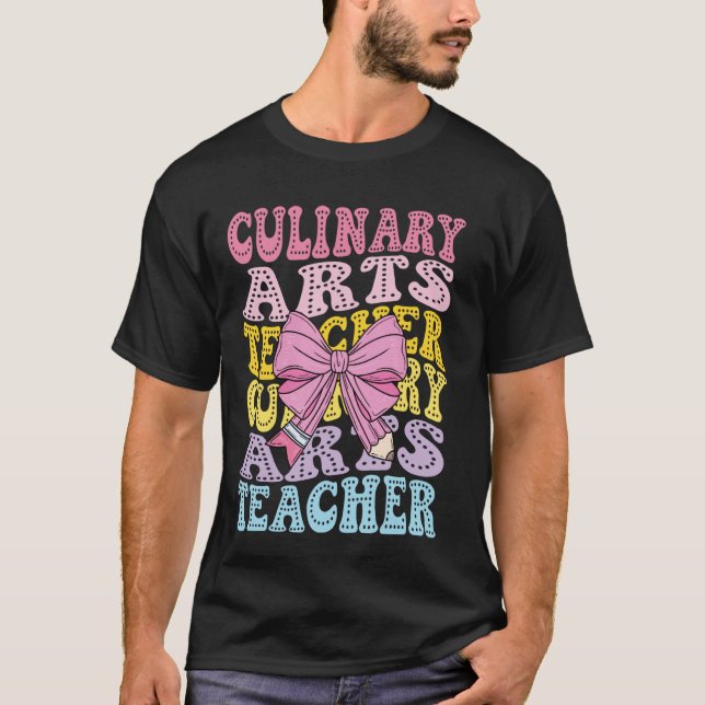 Chef Instructor Back to school Culinary Arts Teach T-Shirt (Front)