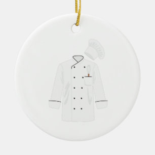 Chef Jacket Ceramic Tree Decoration