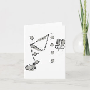 Chef Jacket Chef Costume Cook Cooking Funny Chef G Card