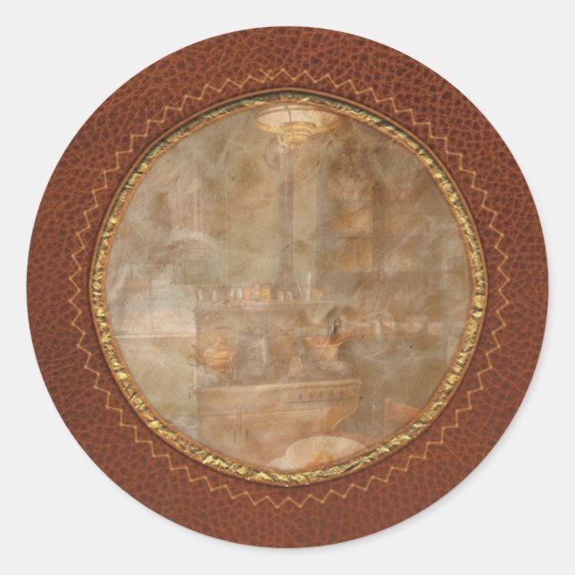 Chef - Kitchen - 1908 kitchen Classic Round Sticker (Front)