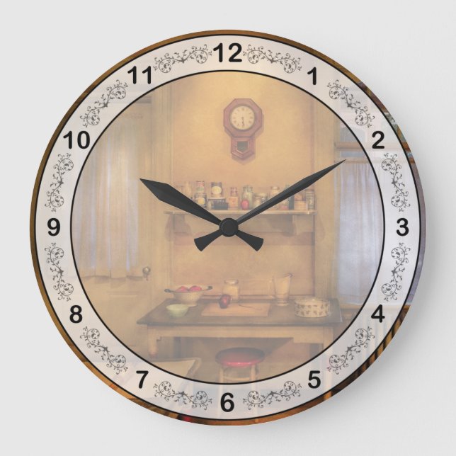 Chef - Kitchen - Granny's Kitchen Large Clock (Front)