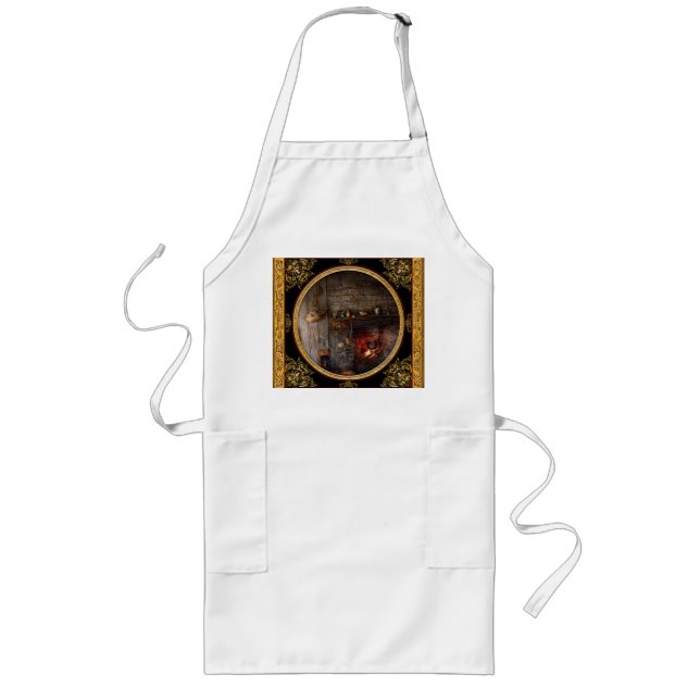 Chef - Kitchen - Home for the holidays Long Apron (Front)