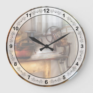 Chef - Kitchen - Kitchen Preparations Large Clock