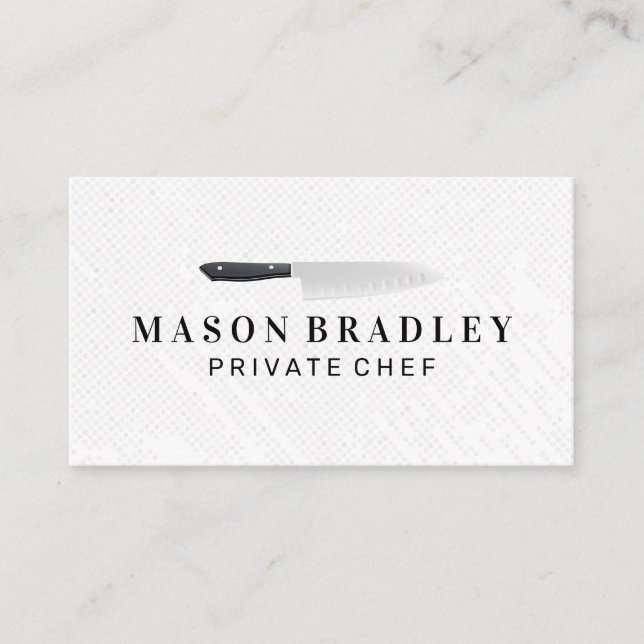 Chef | Kitchen Knife Business Card (Front)
