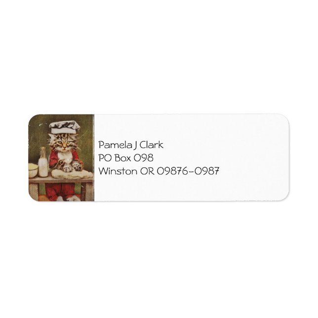 Chef Kitten Making Bread (Front)