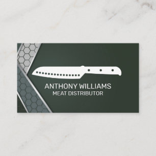 Chef Knife icon   Culinary Background Business Card