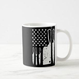 Chef Knife Set Shirt Patriotic American Flag Kitch Coffee Mug