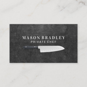 Chef Knives   Slate Business Card