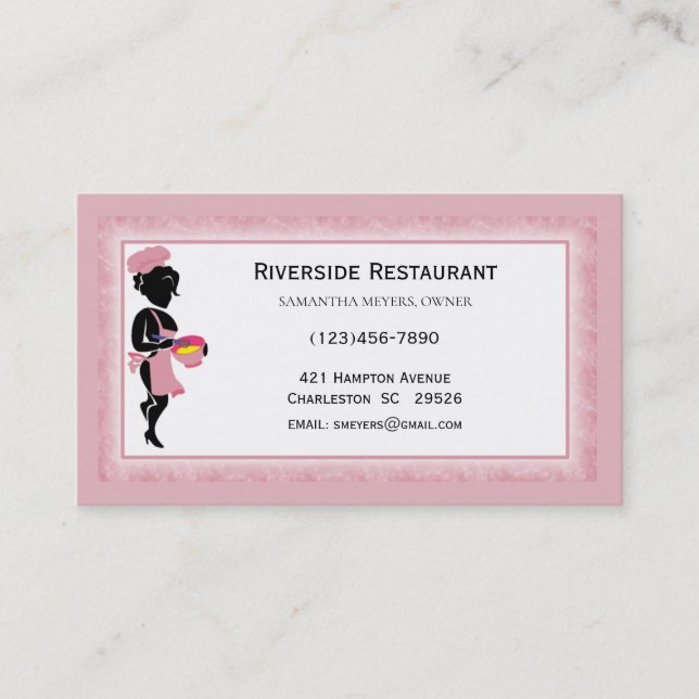 Chef Lady Business Cards (Front)