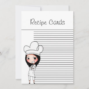 Chef Lady Recipe Cards