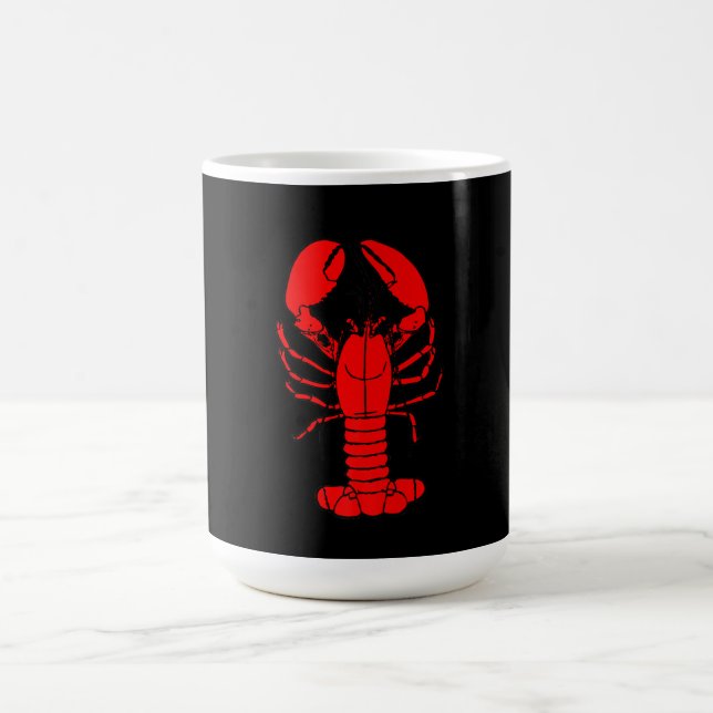 Chef & lobster | Cartoon lobster Lovers Gift Coffee Mug (Center)