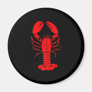 Chef & lobster Cartoon lobster Lovers Gift Magnet