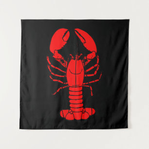 Chef & lobster Cartoon lobster Lovers Gift Tapestry