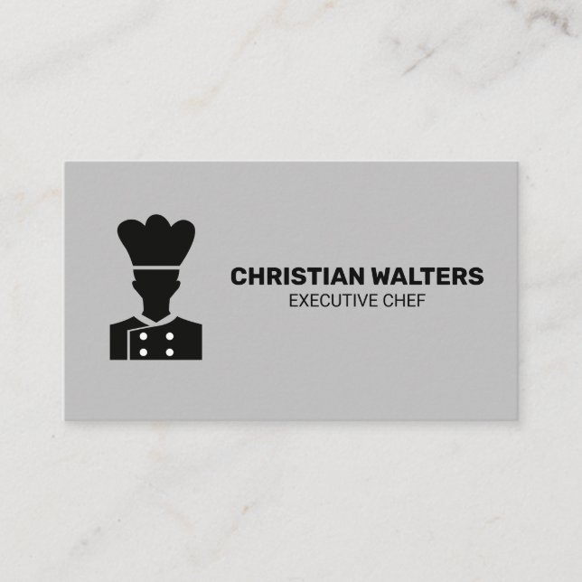 Chef Logo | Simple Business Card (Front)