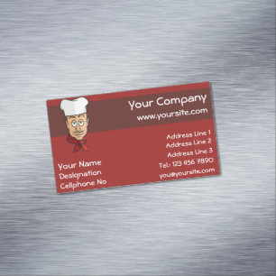 Chef Magnetic Business Card
