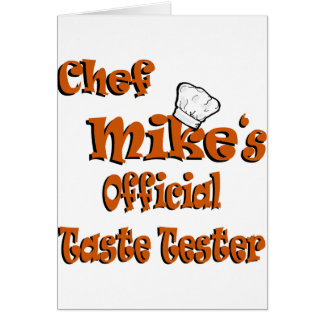 Chef Mike's taste tester
