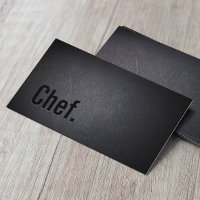 Chef Minimalist Black Typography