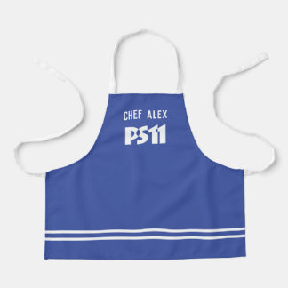 Chef Name and School Logo Personalised Kids Apron