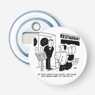 Chef Not Been on Television Cartoon. Chef's pocket Bottle Opener