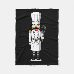 Chef Nutcracker Cook Hat Xmas Fleece Blanket