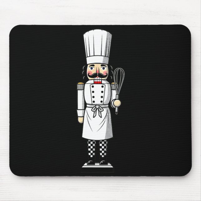 Chef Nutcracker Cook Hat Xmas  Mouse Mat (Front)