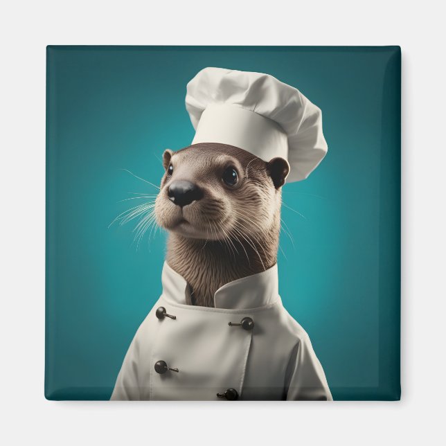 Chef Otter Magnet (Front)