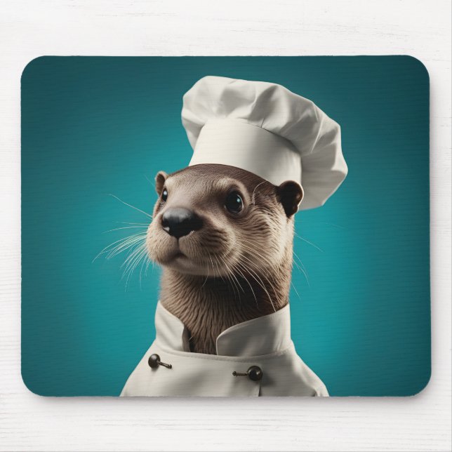 Chef Otter Mouse Mat (Front)