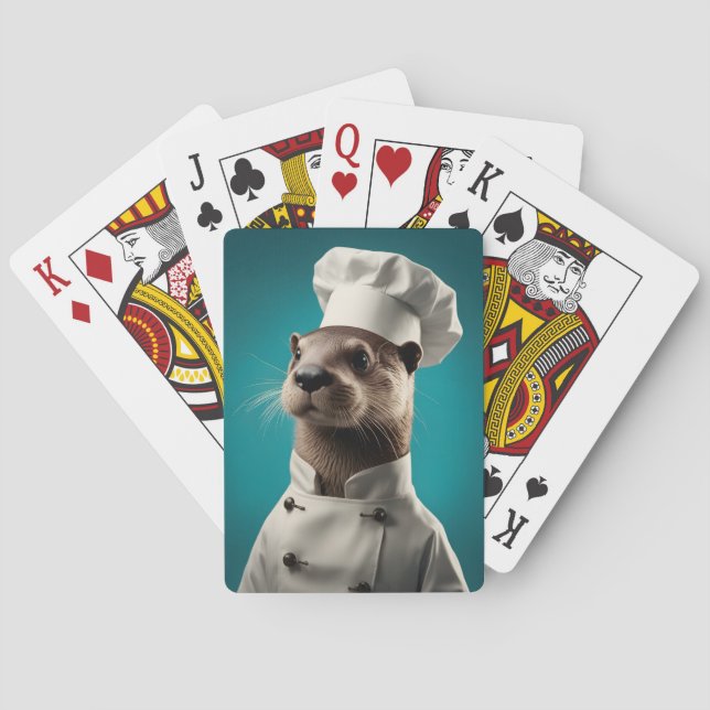 Chef Otter Playing Cards (Back)