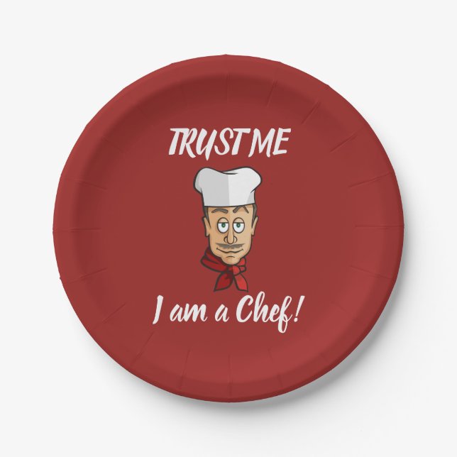 Chef Paper Plate (Front)