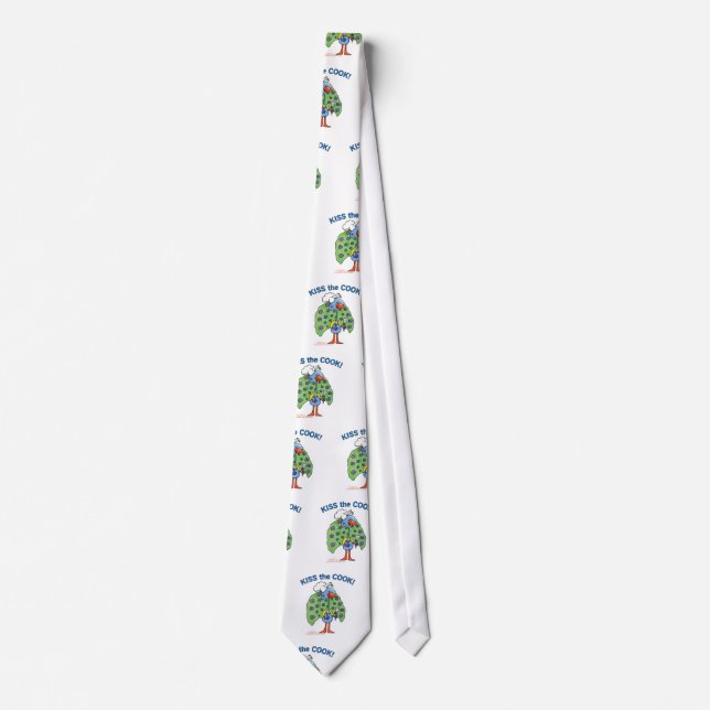 Chef Peacock, Kiss the Cook! Tie (Front)