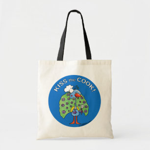 Chef Peacock, Kiss the Cook! Tote Bag