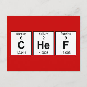 CHeF Periodic Table Postcard