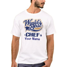 Chef Personalised (Worlds Best) T-shirt Gift