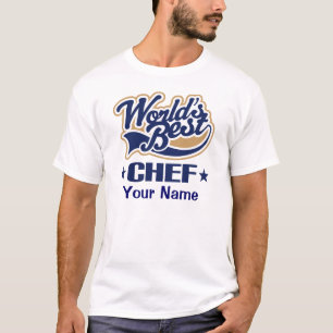 Chef Personalised (Worlds Best) T-shirt Gift