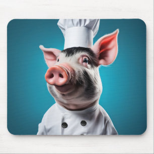 Chef Pig Mouse Mat