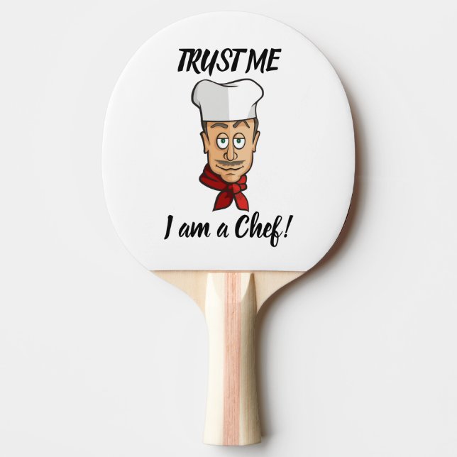 Chef Ping Pong Paddle (Front)