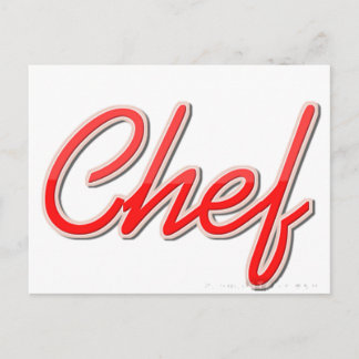 Chef Postcard