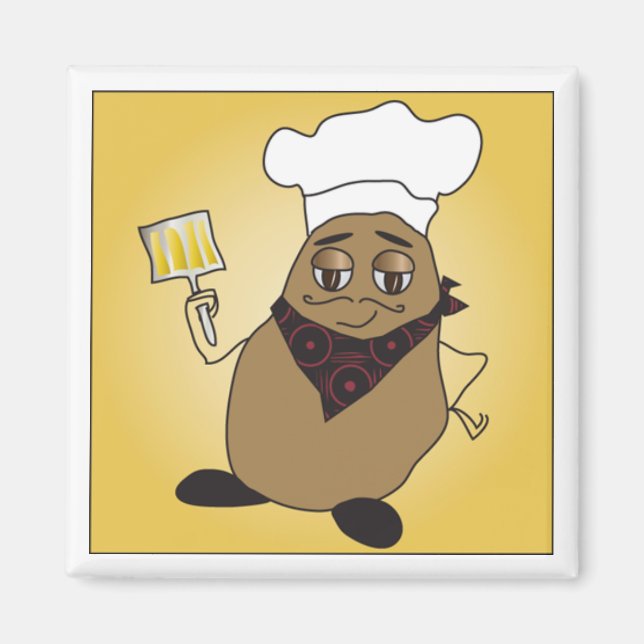Chef Potato Magnet (Front)