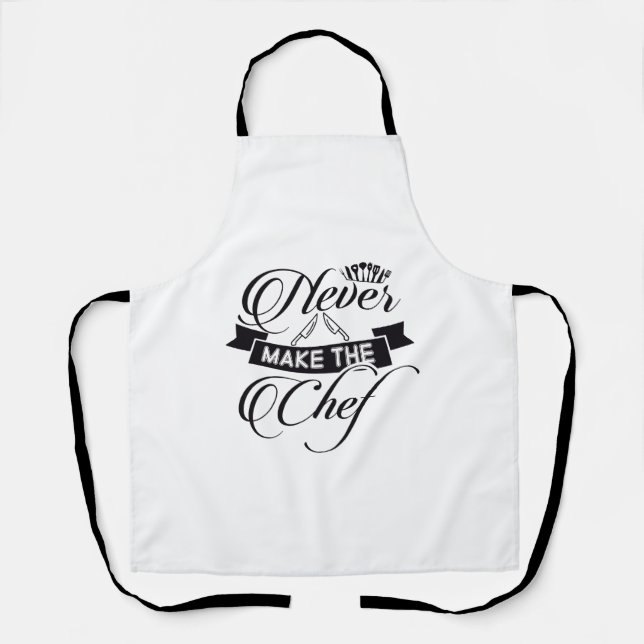 Chef quotes printed All-Over Print Apron (Front)