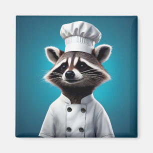 Chef Raccoon Magnet