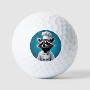 Chef Racoon Golf Balls