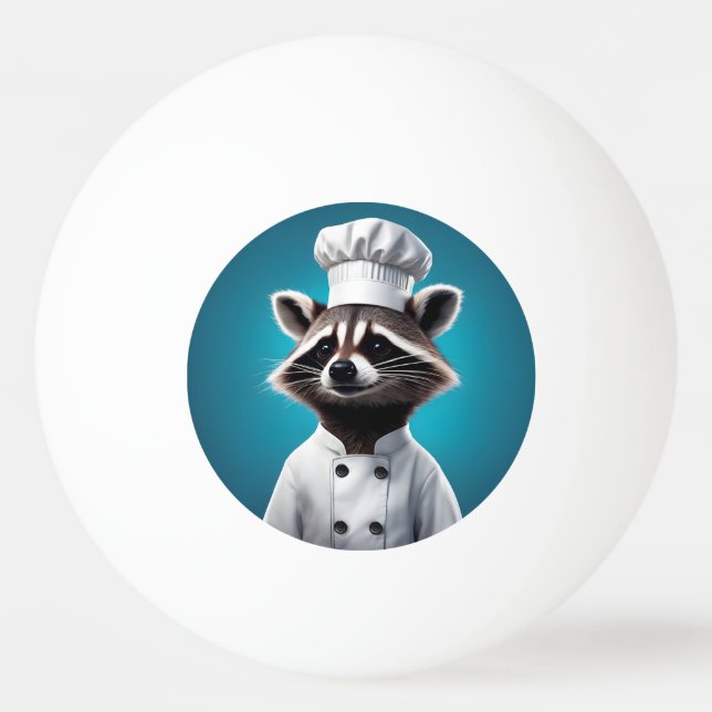 Chef Racoon Ping Pong Ball (Front)