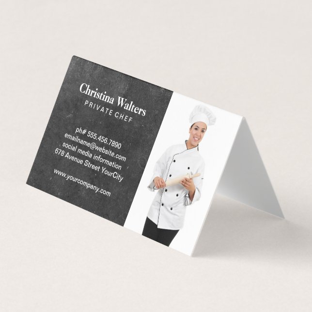 Chef | Restaurant Manager | Catering Business Card (Front)